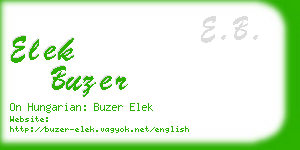 elek buzer business card